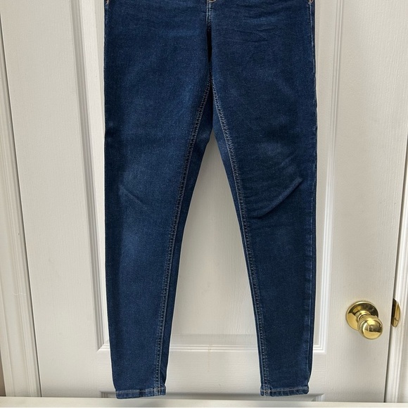 Topshop Jamie Skinny Jeans High Rise Ankle Length Dark Indigo Blue Size 26 - Picture 8 of 16